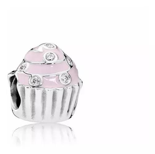 charm p cupcake rosa