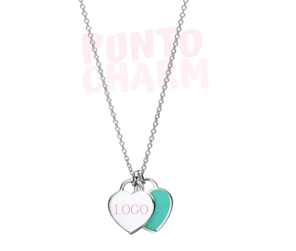 Collar T placa clasica azul