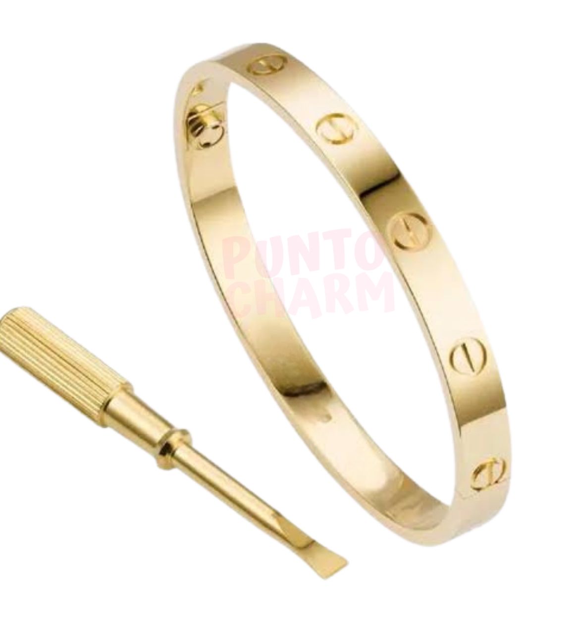 brazalet C clasico dorado
