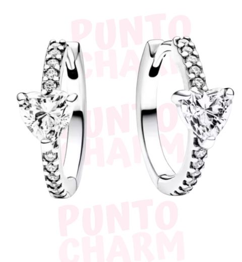 aretes p arracada corazon circonias