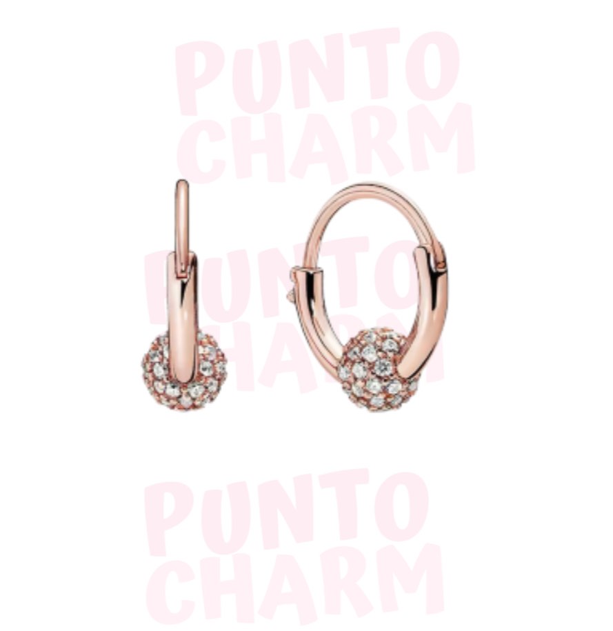 aretes p circulares rose esfera