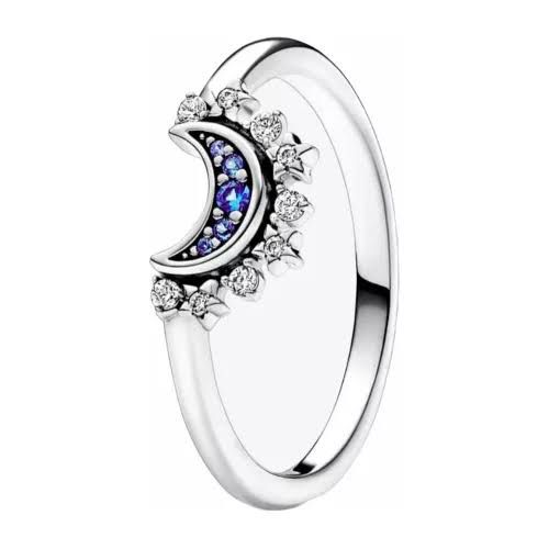 anillo p plata luna
