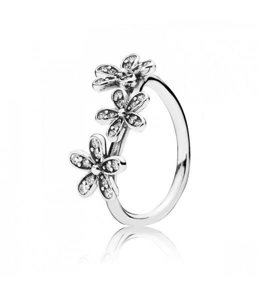 anillo p 3 margaritas deslumbrante