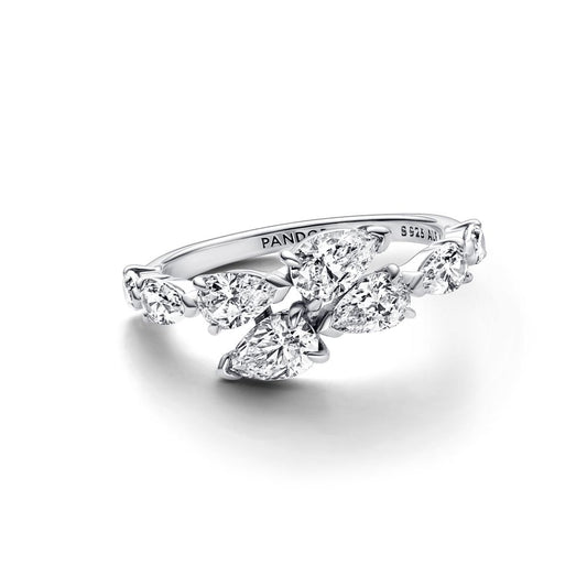 anillo p super puesto brillante