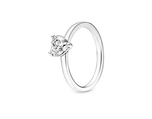 anillo p corazon solitairo