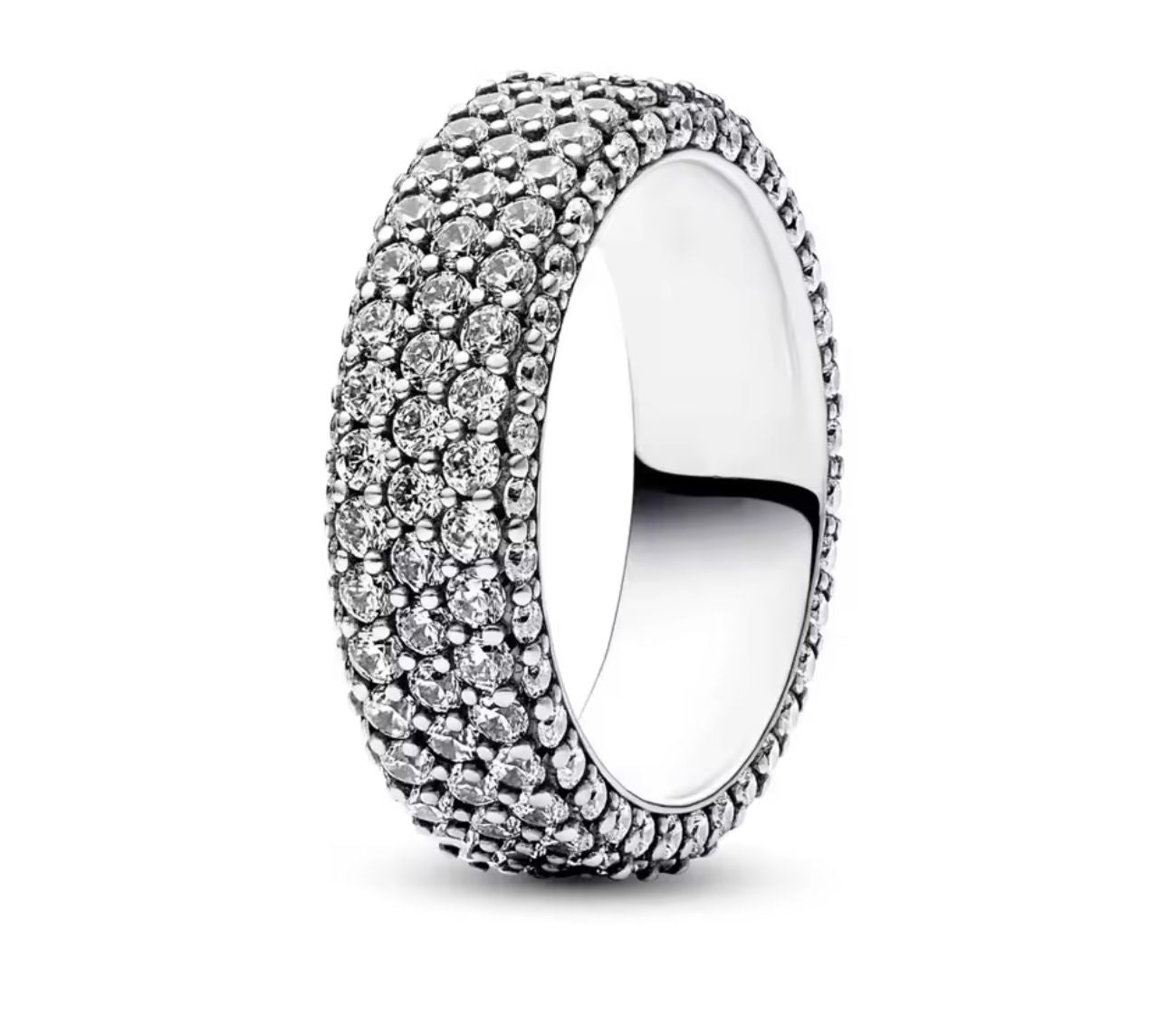 anillo p hilera de pave timeless
