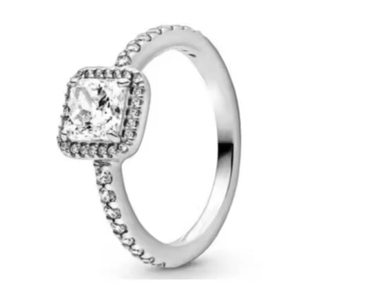 anillo p cuadrado clasico