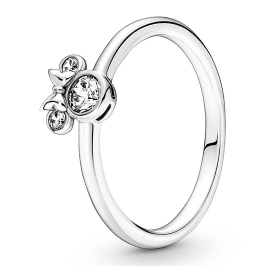 anillo p minnie mouse plata