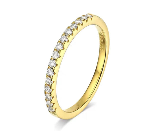 anillo clasico dorado