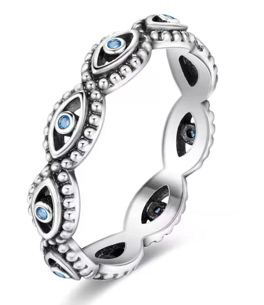 anillo P ojos turcos
