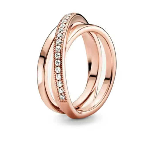 anillo p rose cruzado
