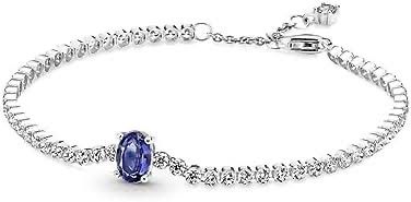brazalete p cristales piedra azul