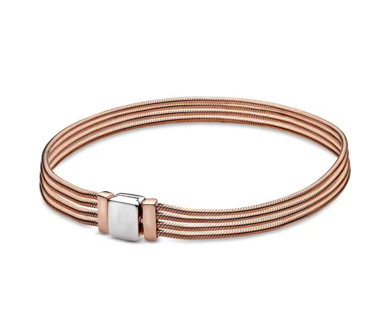 brazalete p reflect rose y plata