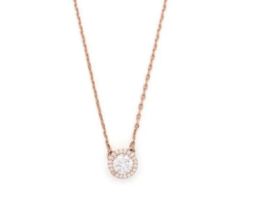 collar p dorado circulo