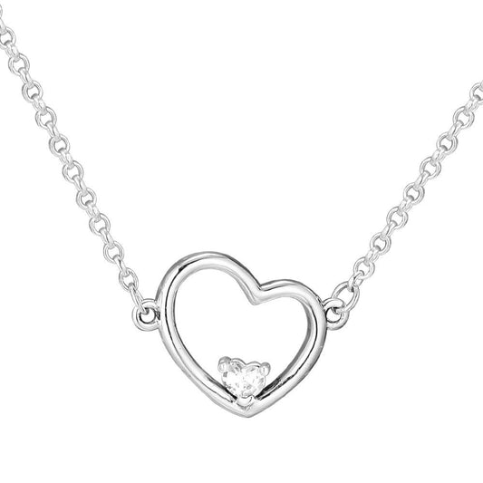 collar p corazon con cristal