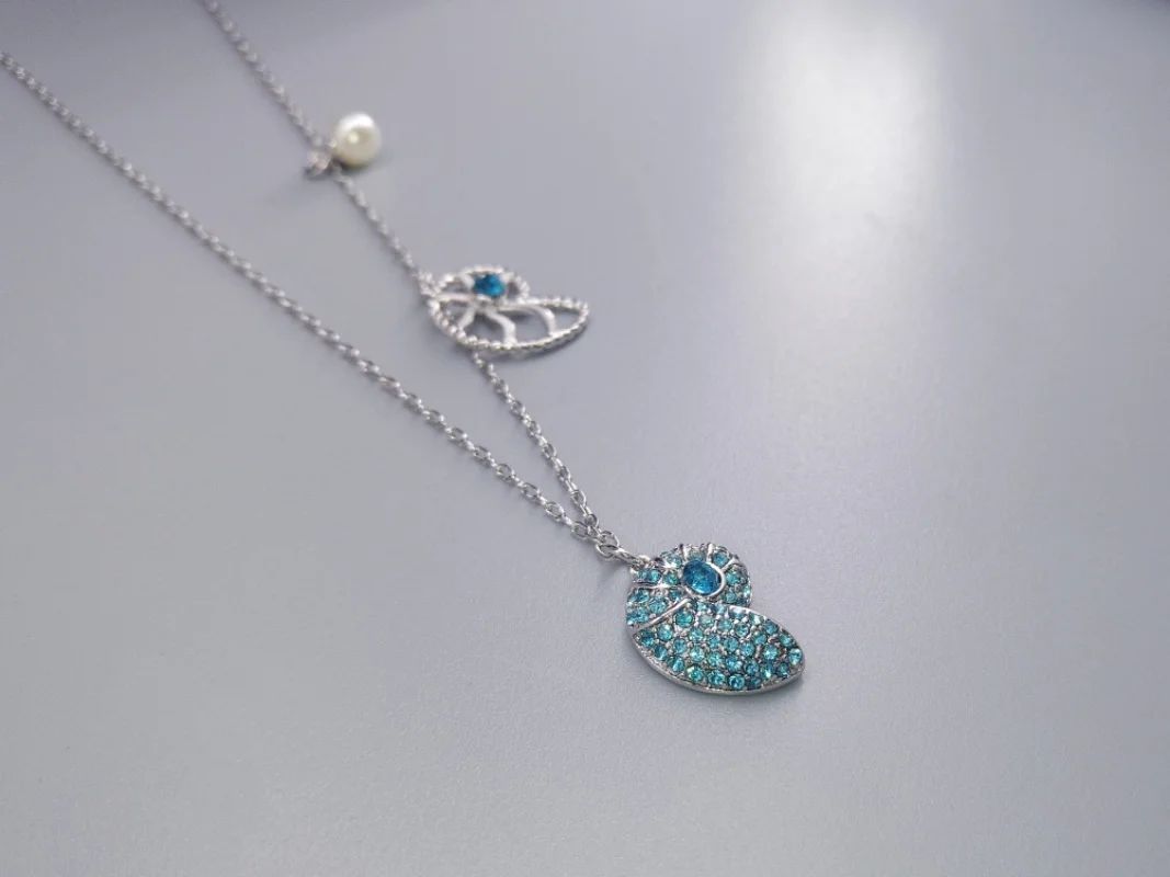 collar SW caracoles de mar azul