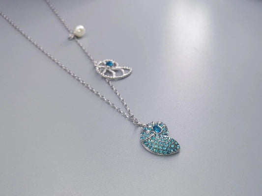 collar SW caracoles de mar azul