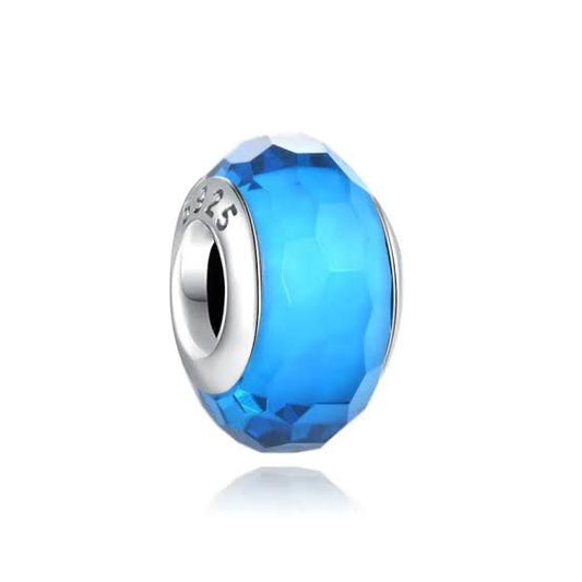 charm brillante azul