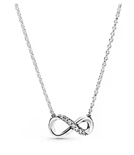 collar p infinito plata