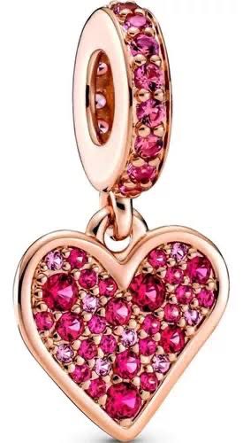 charm p colgante corazon rose