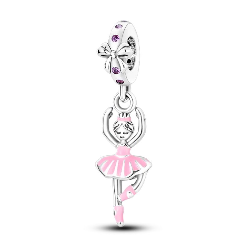 charm p bailarina ballet rosa
