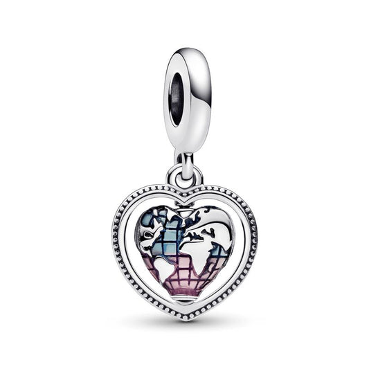 charm corazon giratorio planeta mundo