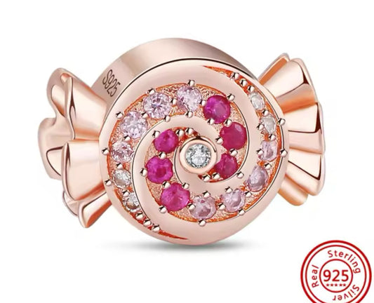 charm p rose caramelo