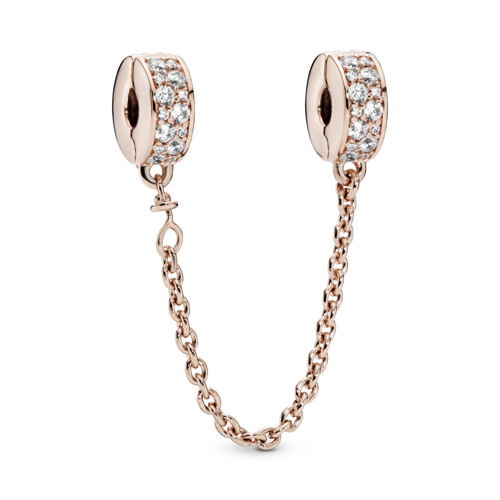 cadena de seguridad p oro rosa