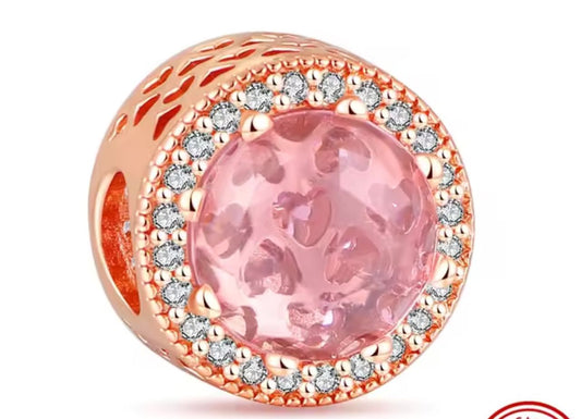 charm p radiante rose piedra rosa