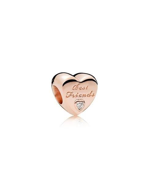 charm p corazones best friends rose