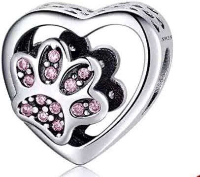 charm p huella perro pata perro