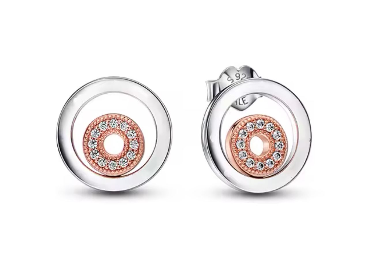 aretes p circulo playa y rose