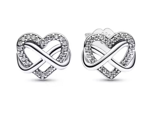 aretes p corazon infinito