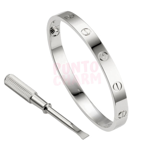 brazalete c clasico plata