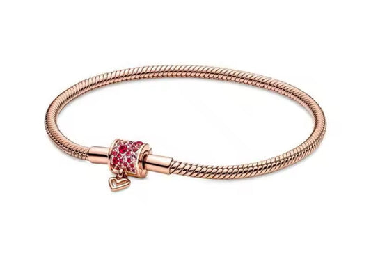 brazalete p rose con piedras rosas