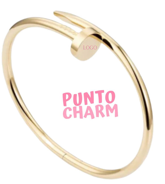 brazalete c clavo dorado