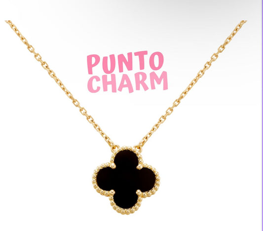 collar vc dorado y negro