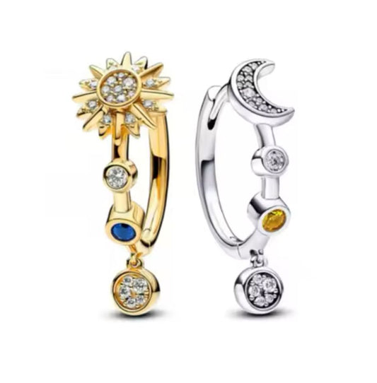 aretes p sol y luna